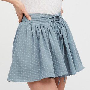 Free People Meet Your Match Skort Blue